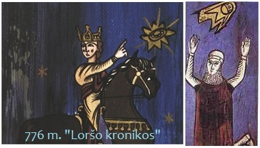 776 m. riteriai Loro kronikose prie Zigburgo