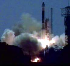 Delta-2 lauch to Mars from Cape Canaveral