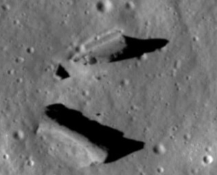 Unusual Structures on Moon Far Side