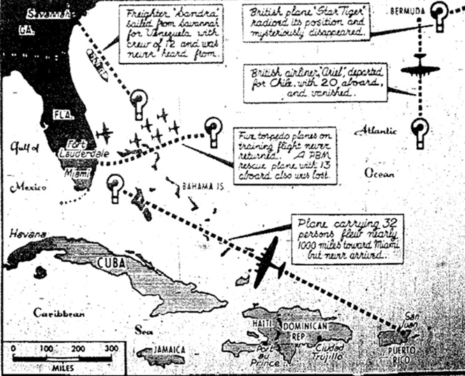 Bermuda Triangle map