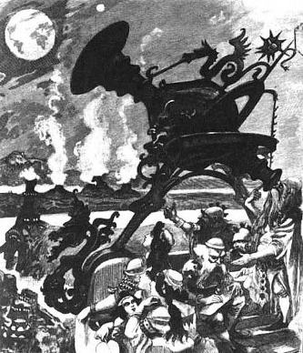 Marsieiai stebi em, Karikatura: 1901