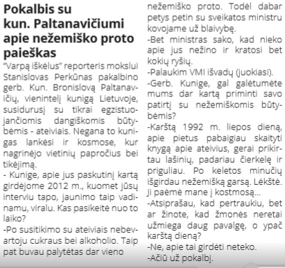 Pokalbis su paltanavicius