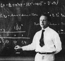 Heisenberg at lecture