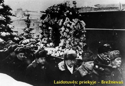Funeral of Korolev: Breznev and others